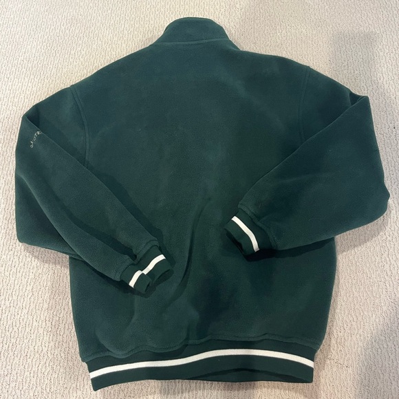 Men’s Masters Golf Dark Green Zip-Up Fleece Sweater - Picture 7 of 7